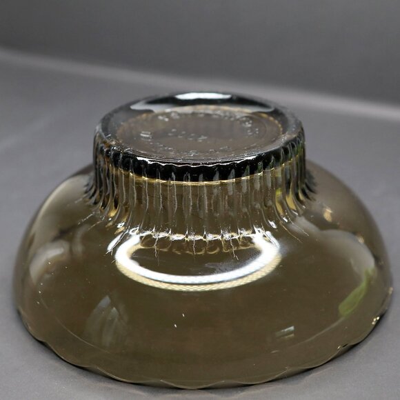 Vintage E.O. Brody Co. M2000 Amber Brown Glass Pedestal Bowl 50's Nut Dish Vase - Picture 10 of 12